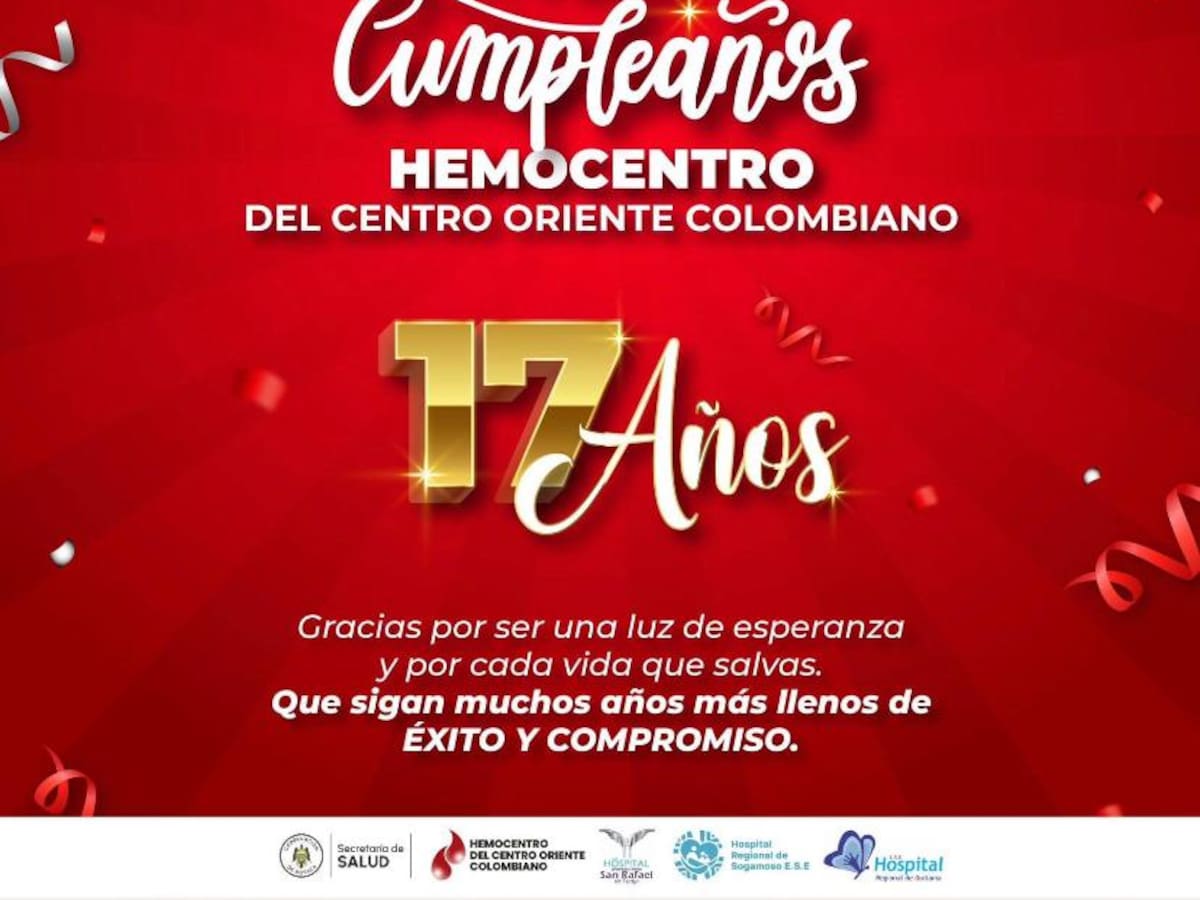 Hemocentro Boyacá celebra 17 años salvando vidas