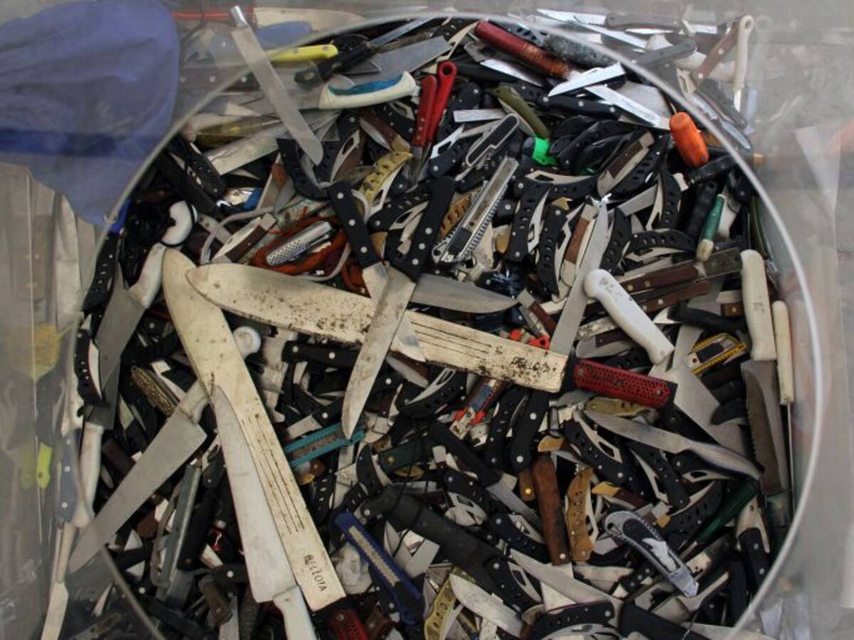 50 mil armas blancas incautadas en campaña “Por amor a Bogotá me desarmo”