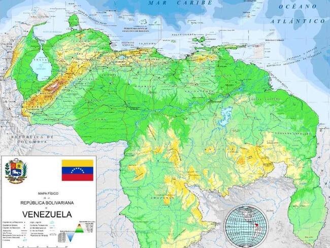 El mapa actualizado de Venezuela presentado por el gobierno de Nicolás Maduro tras el referéndum para declarar el Esequibo como territorio venezolano y no guyanés.
(Foto: Cortesía)