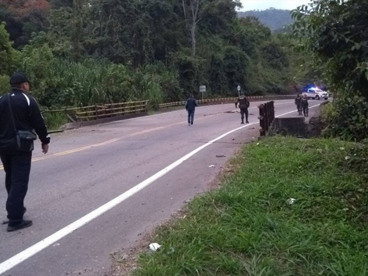 Autoridades atribuyen al Eln atentado en la vía Cúcuta- Pamplona