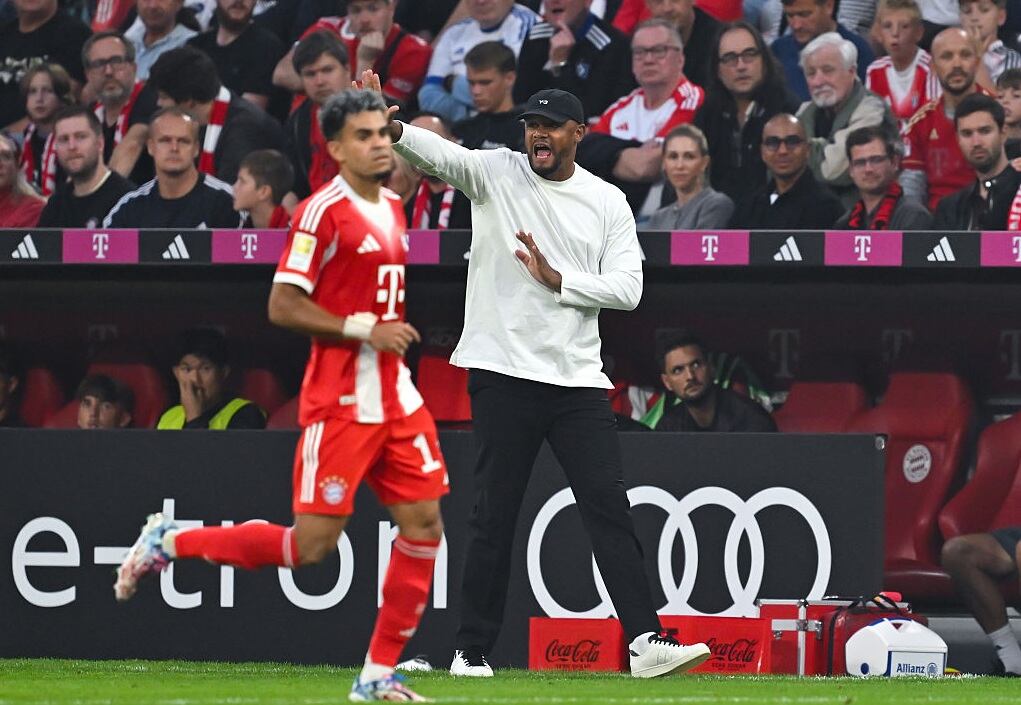 Luis Díaz y Vincent Kompany / Getty Images
