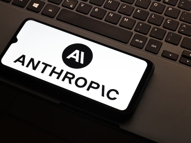 CANADA - 2026/08/27: In this photo illustration, the Anthropic AI logo is seen displayed on a smartphone screen. (Photo Illustration by Thomas Fuller/SOPA Images/LightRocket via Getty Images)