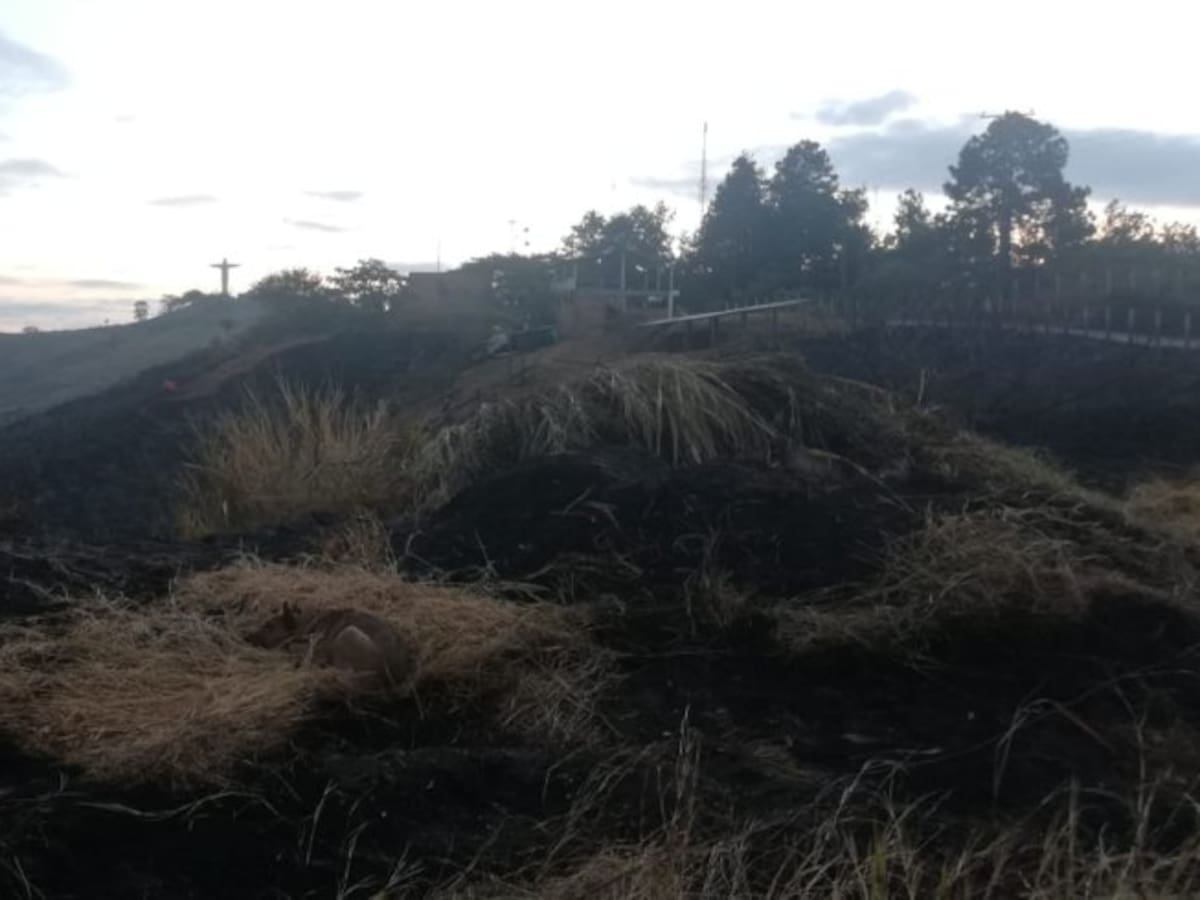Incendio forestal en zona rural del municipio de Cáchira