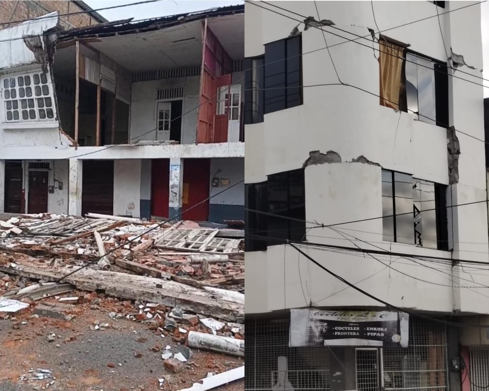 Ecuador vivió dos sismos con algunas réplicas durante la mañana, lo que ha resultado den daños en algunas infraestructuras y cortes de energía.
(Foto: Cortesía / Caracol Radio )