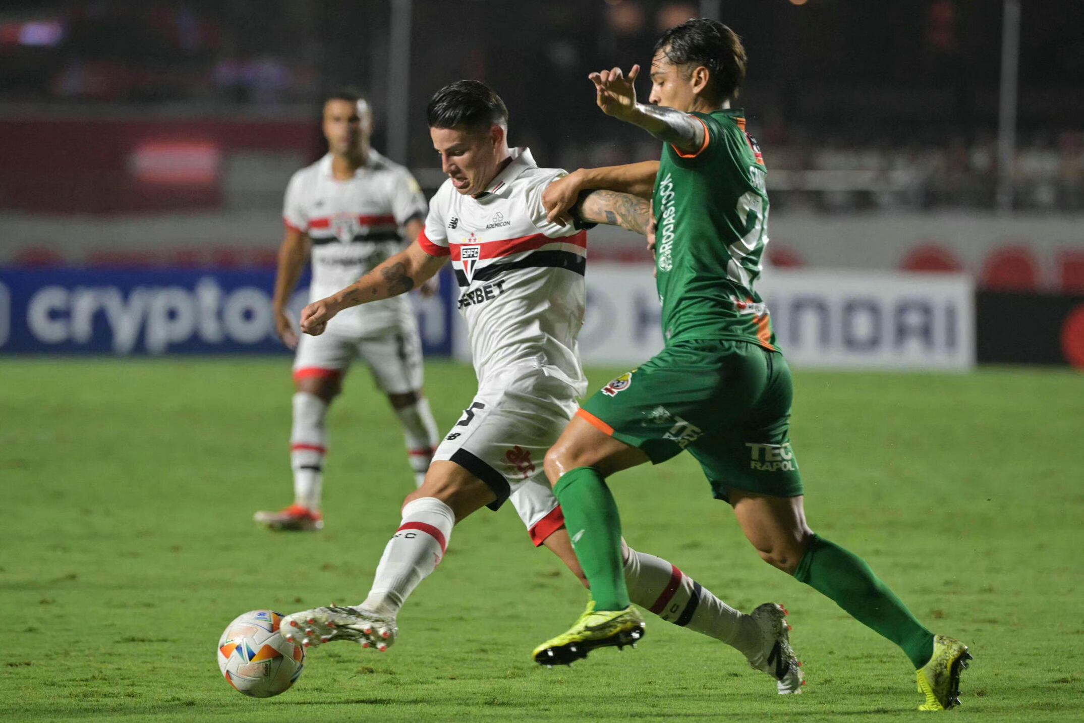 James Rodríguez durante el partido entren Sao Paulo y Cobresal. (Photo by NELSON ALMEIDA / AFP) (Photo by NELSON ALMEIDA/AFP via Getty Images)