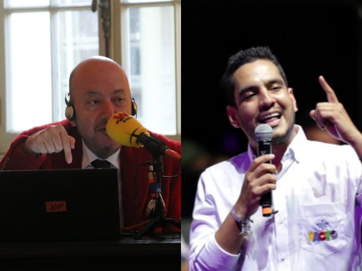 Julio Sánchez Cristo y Álex Flórez.