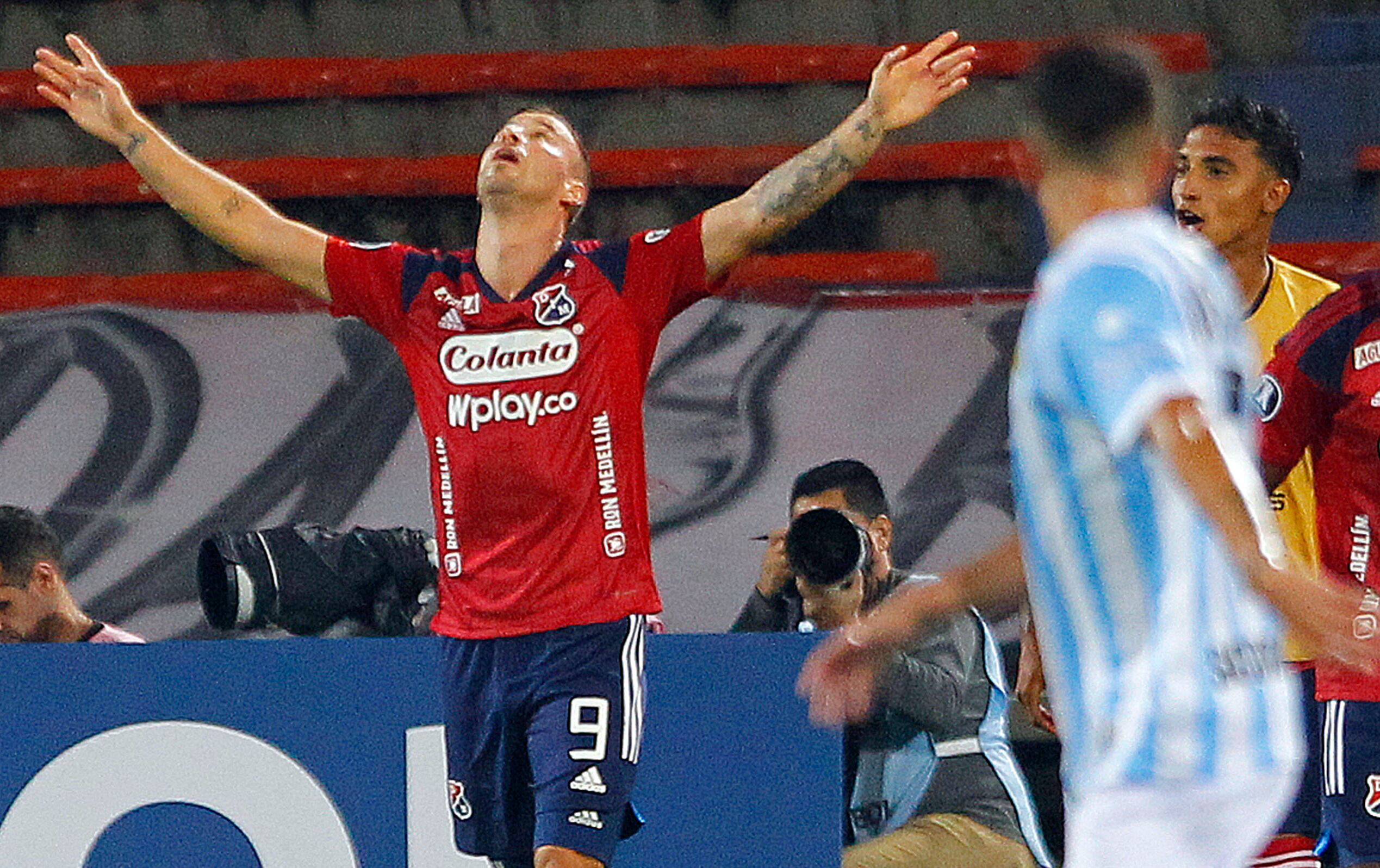 Luciano Pons comandó la clasificación del Independiente Medellín en Libertadores. (Photo by Freddy BUILES / AFP) (Photo by FREDDY BUILES/AFP via Getty Images)
