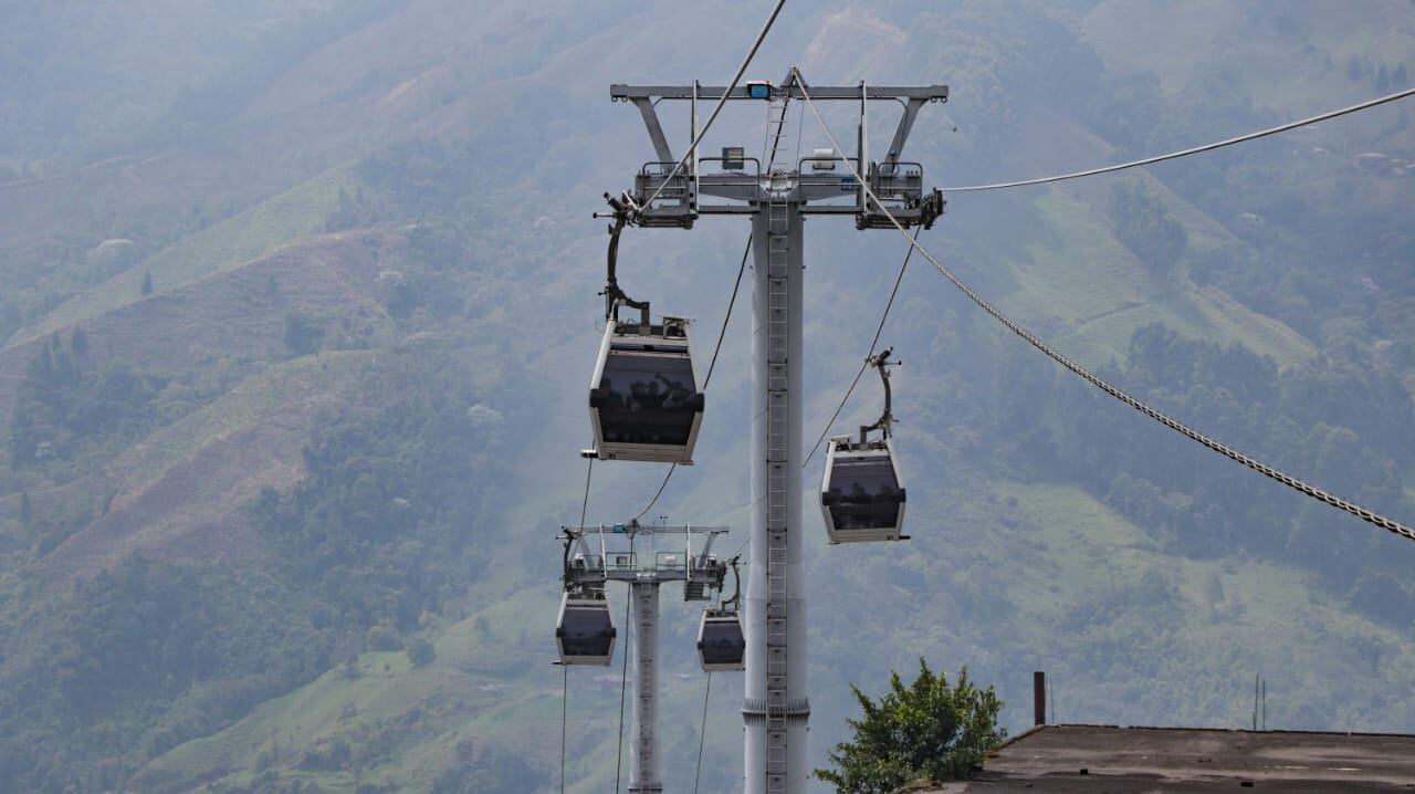 Suspensión programada de una de las líneas del Cable Aéreo - Fotografía suministrada