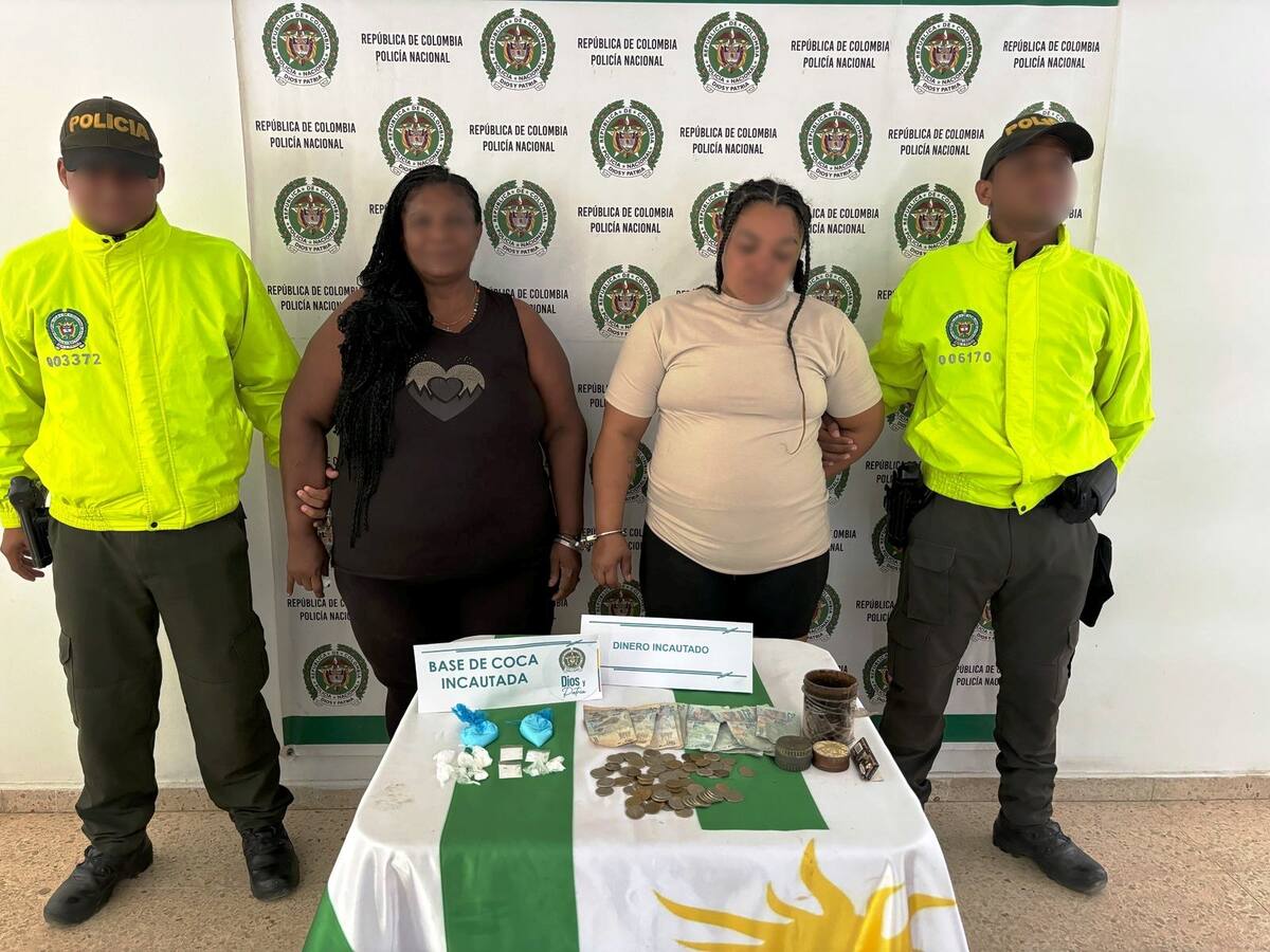 Dos capturadas por tráfico de estupefacientes en el municipio de Clemencia