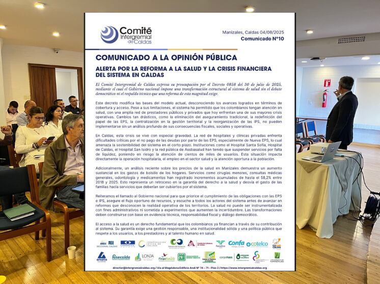 Comunicado de Prensa del Comité Intergremial de Caldas