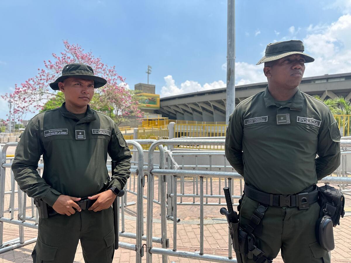Dispositivo especial de policía en el estadio Jaime Morón por final del Sudamericano Sub 17