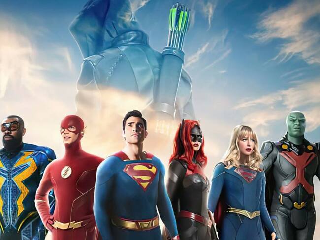Algunos de los personajes que componen el &#039;Arrowverso&#039;, como Superman, Flash, Green Arrow, Supergirl, entre otros.