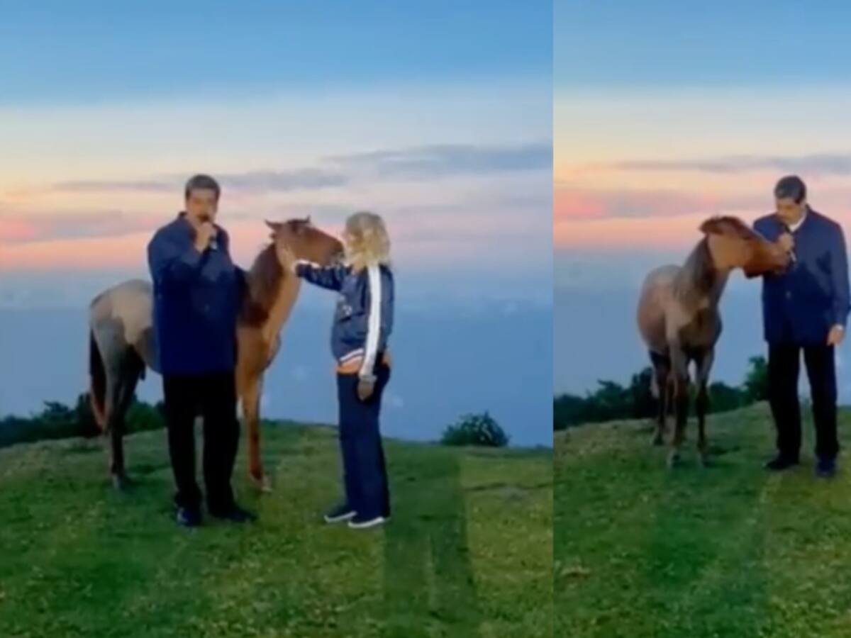Con caballo a bordo, Nicolás Maduro recuerda a Hugo Chávez
