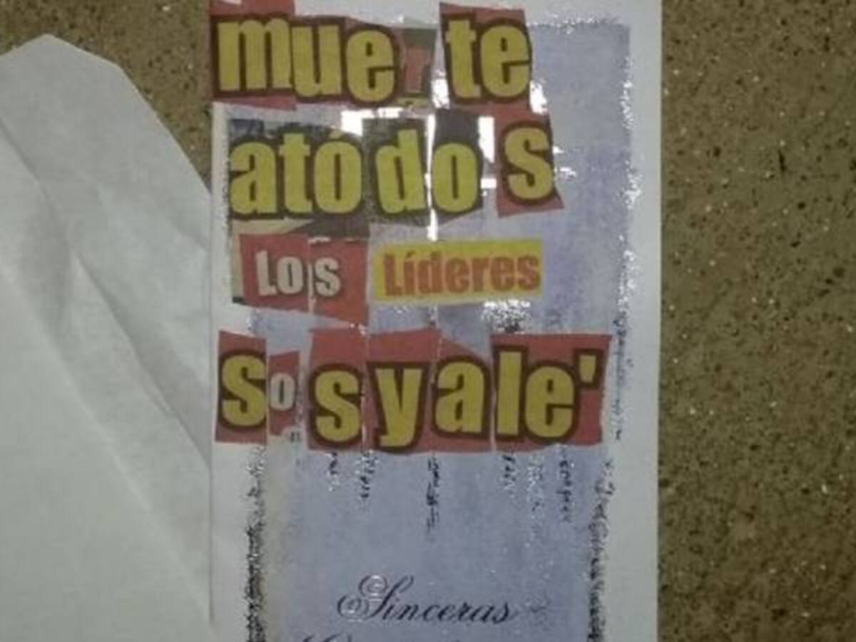 Líderes amenazados en Valencia serán trasladados a Montería