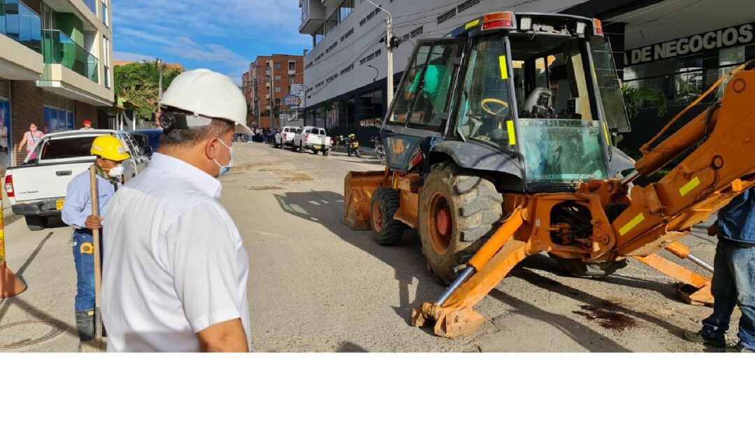 Trabajos de renovación de la red de alcantarillado
