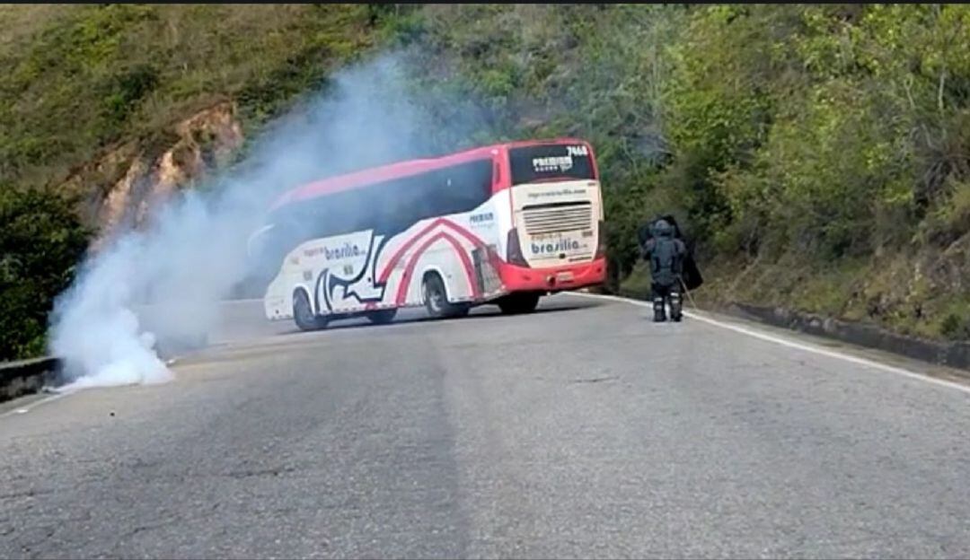 Ejército desactivó explosivo dejados en un bus en la vía Cúcuta-Ocaña