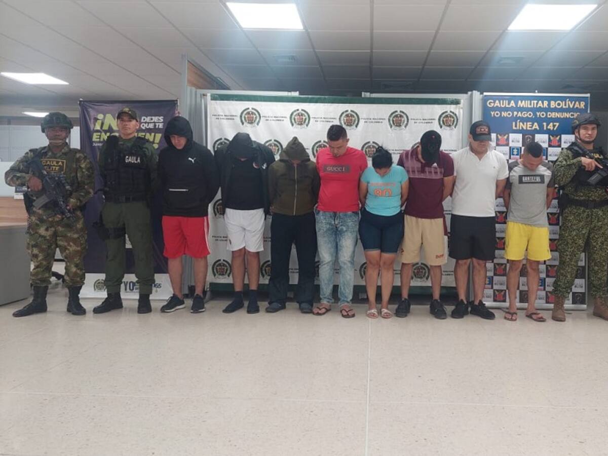 Cayó subestructura criminal que extorsionaba a comerciantes y ganaderos en Bolívar