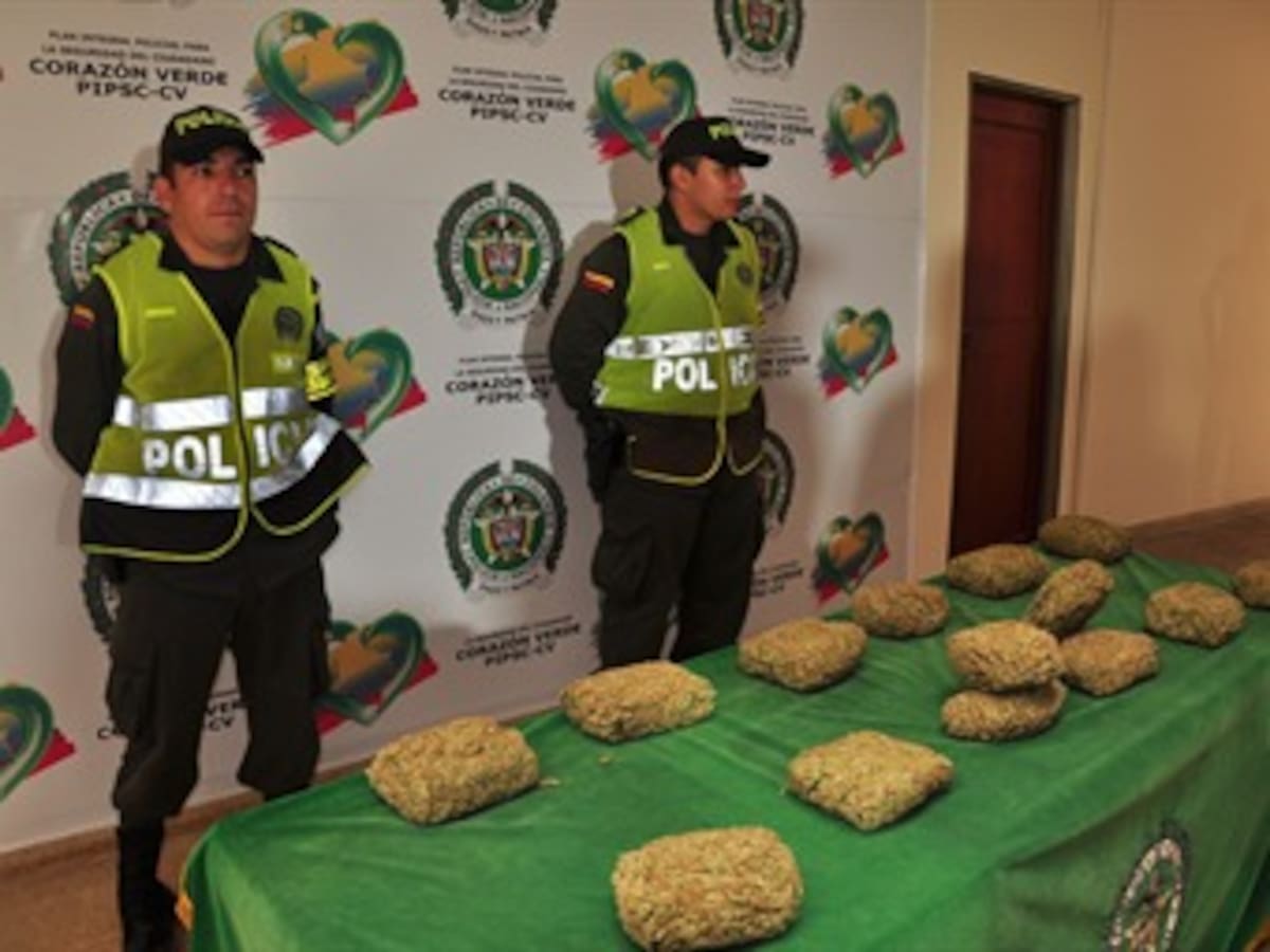 Policía decomisó 8000 dosis de marihuana en vías del Quindío