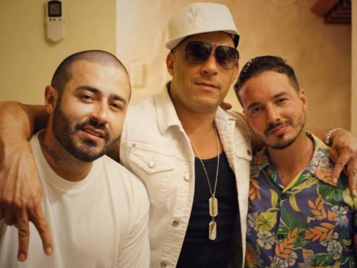 J Balvin y Vin Diesel se encuentran en República Dominicana