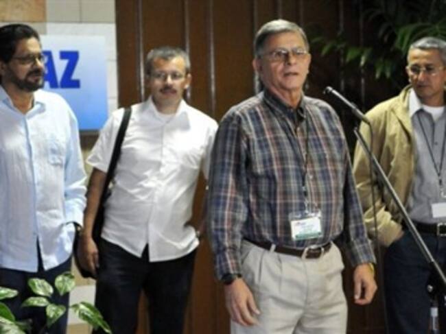 Delegación de las Farc en La Habana. Foto: Colprensa.