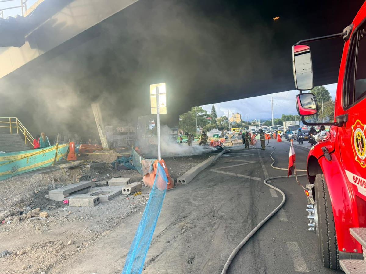 Fuerte incendio se registró en la carrera 68 con calle 68: ¿qué se sabe?