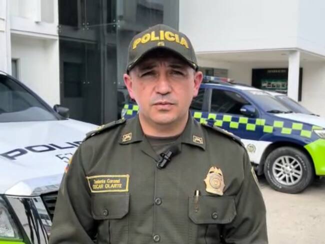 Coronel Óscar Olarte, comandante operativo (E) de la Policía Metropolitana de Barranquilla./Policía Mebar