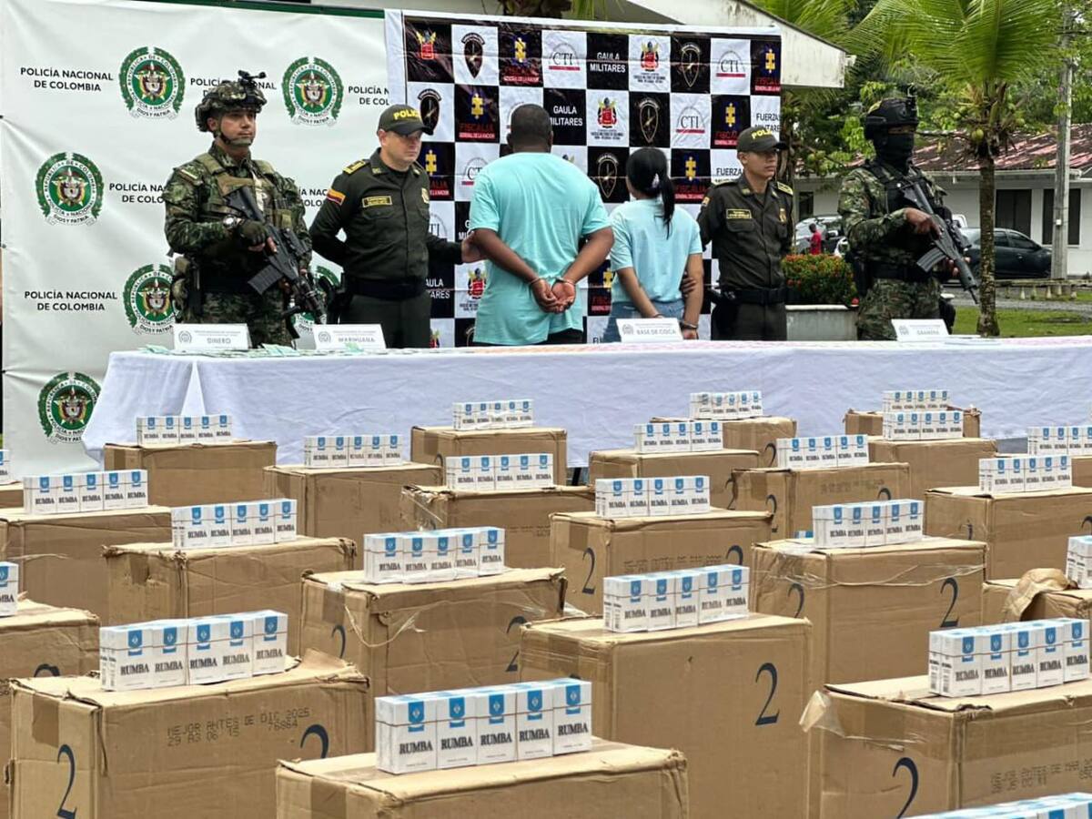 Golpe al Clan del Golfo en Urabá: incautan 47 mil cajetillas de cigarrillo de contrabando