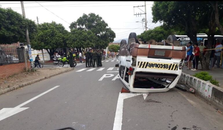 El vehículo escolar que transportaba a los menores tenía el SOAT vencido desde el año 2014