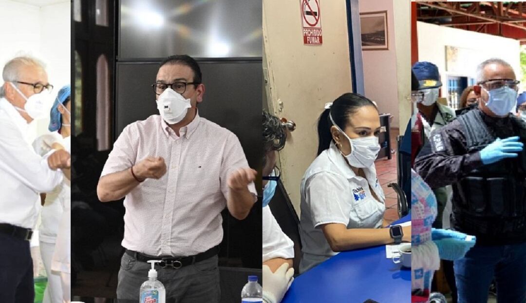 Jairo Yáñez, Silvano Serrano, Laidy Gómez y Freddy Bernal