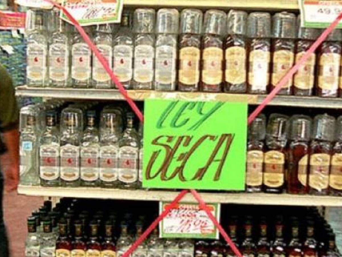 Sigue vigente la ley seca en Bucaramanga