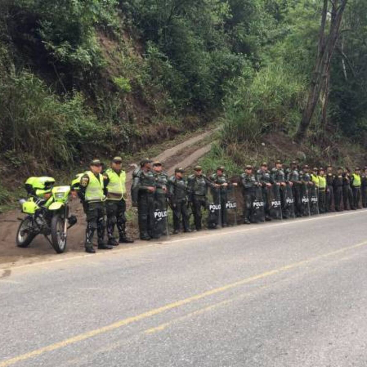Implementan operativos de seguridad en Caldas por minga indígena