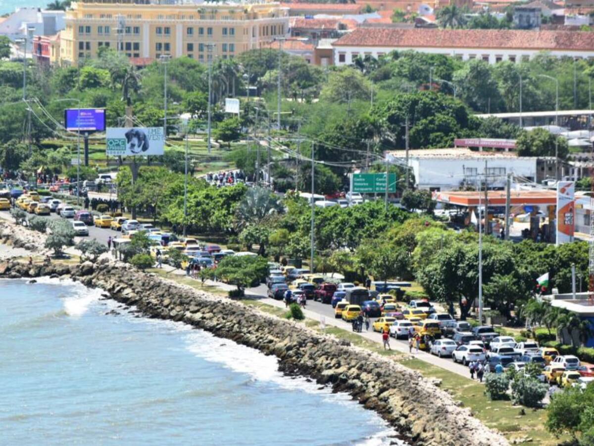 Bloquearon entrada a Bocagrande en Cartagena para impedir ingreso de marcha