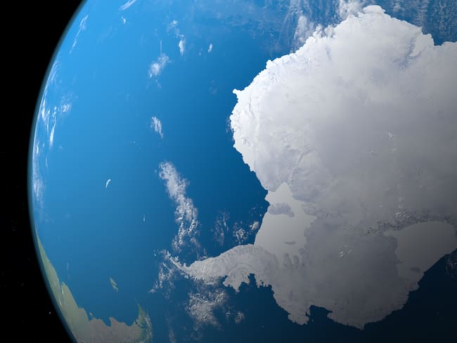 Southern Ocean in planet earth from outer space