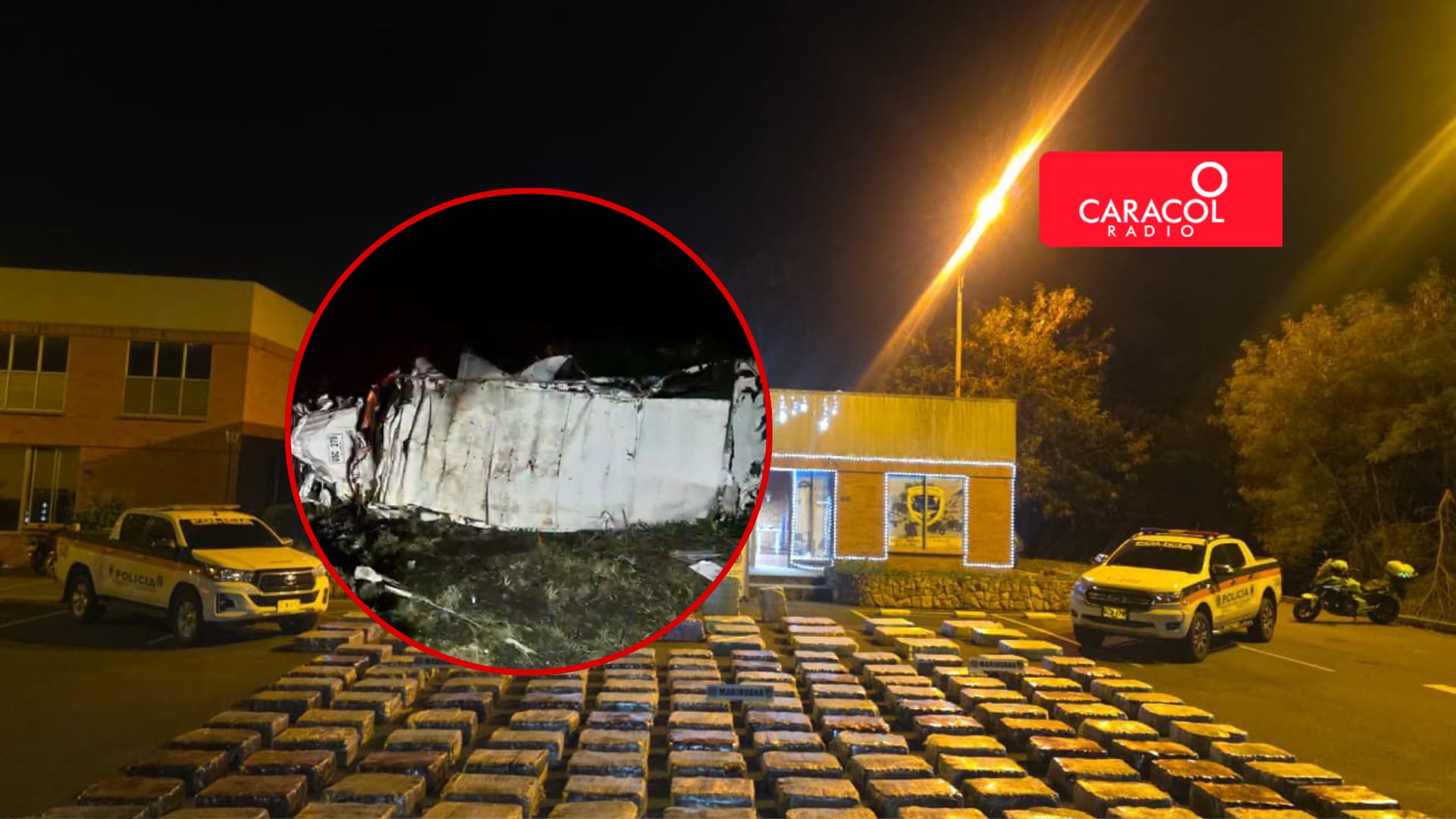 Se le cayó la vuelta en Navidad: capturado con casi cuatro toneladas de marihuana en el Valle