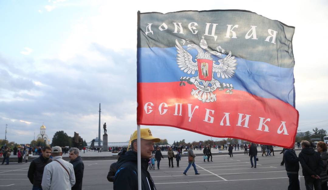 Manifestaciones a favor de separar las regiones controladas por grupos prorrusos del oriente ucraniano.      Foto: Getty 