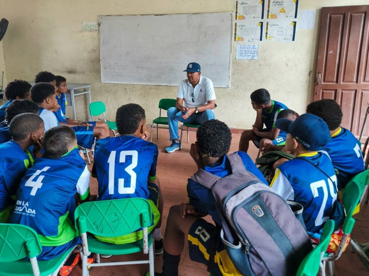 Niños de Pasacaballos tuvieron encuentro con referentes deportivos