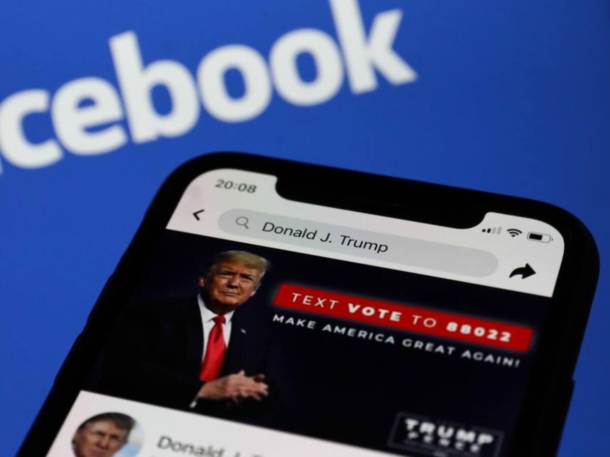 Facebook deja a Trump por fuera de su red hasta 2023