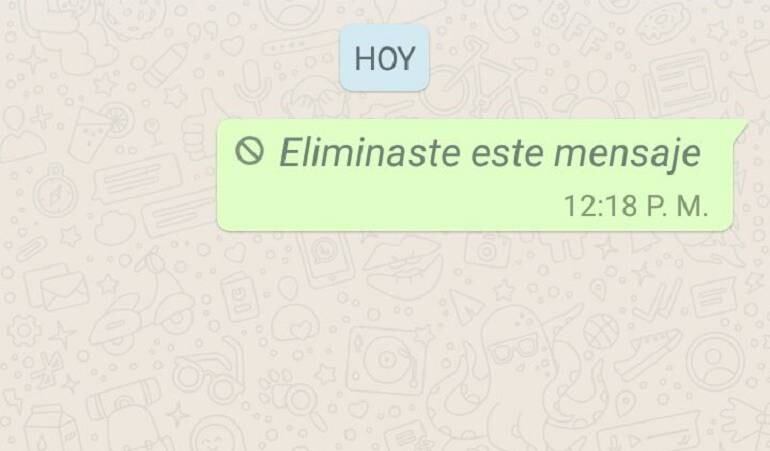 El mensaje de eliminación le causa curiosidad a muchos usuarios.