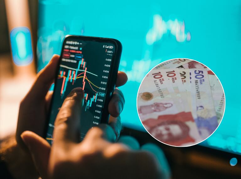 Persona mirando las gráficas de inversión / Monto de dinero (Getty Images)