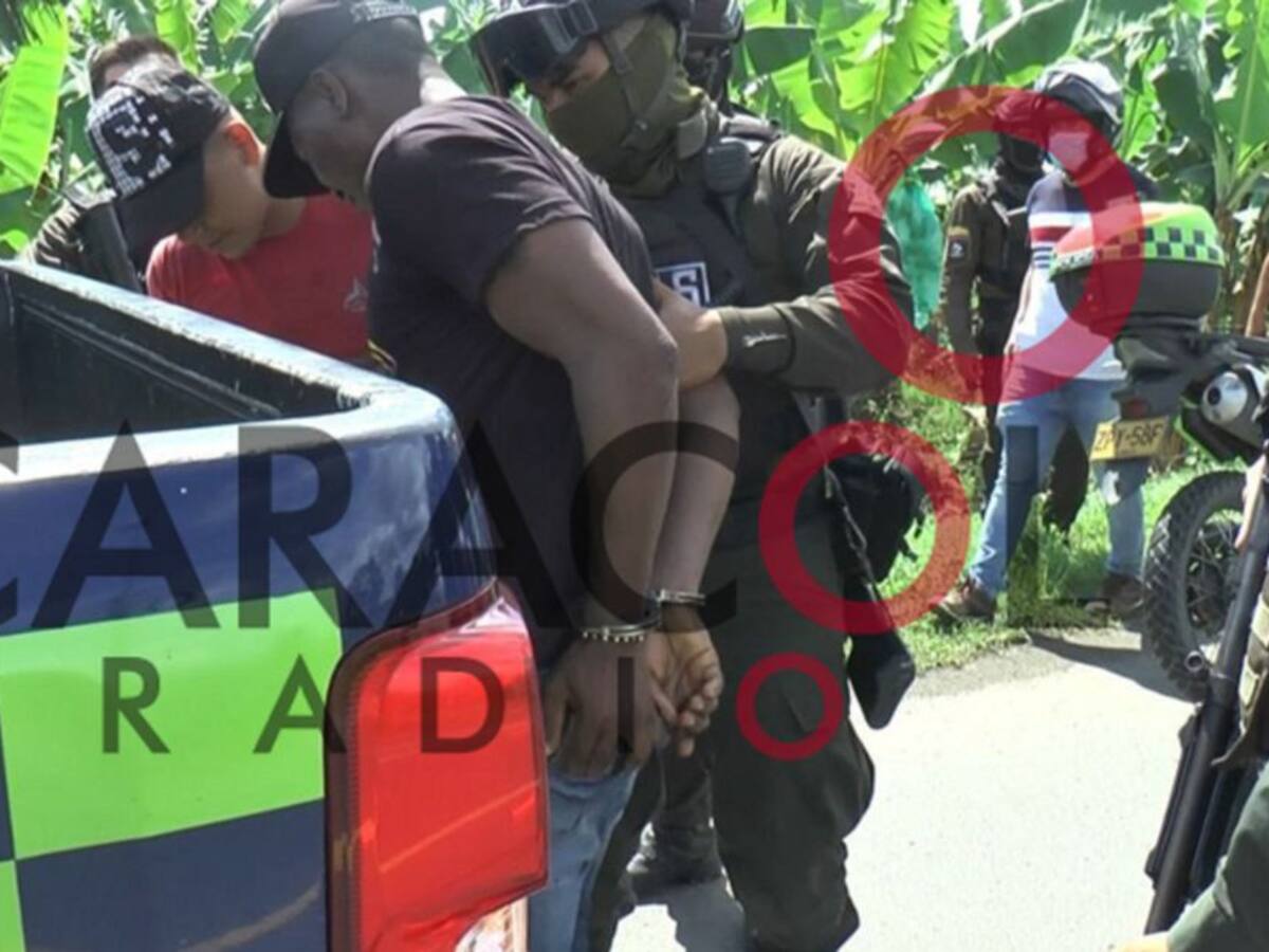 Capturan a dos personas armadas cerca de un evento del gobernador en Urabá