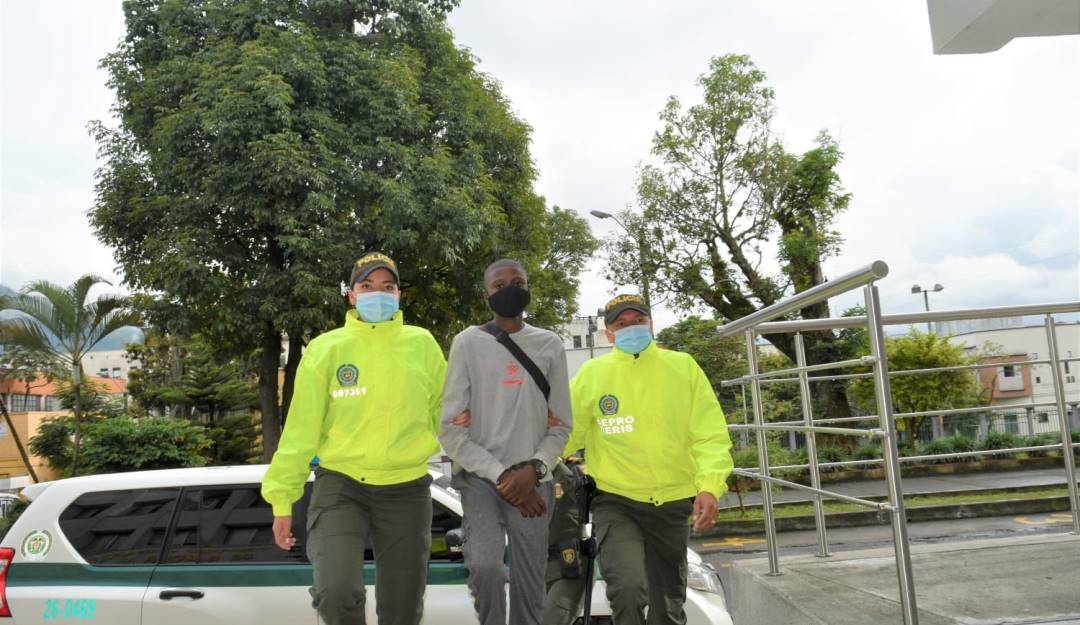 Captura de presunto abusador. Crédito: Policía de Risaralda.