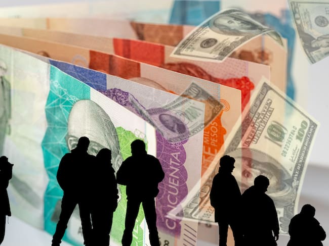 Imagen de los billetes colombianos tomada de Getty Imagenes (Autor: Andrzej Rostek) // Imagen de las personas tomada de Getty imagenes (Autor: Arctic-Images) // Imagen de los dólares tomada de Getty Imagenes (Autor: Kativ)