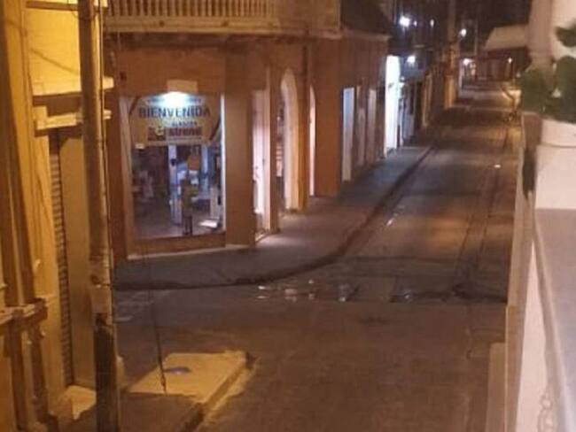 Centro Histórico de Cartagena en toque de queda