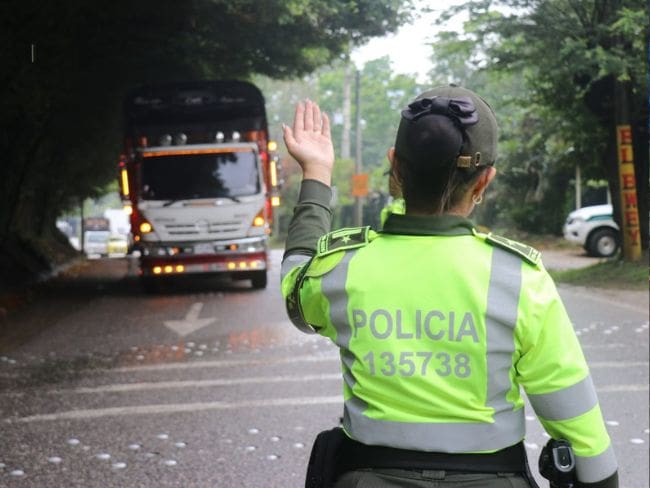 Comandante del Departamento de Policía Santander, el coronel Néstor Arévalo Montenegro