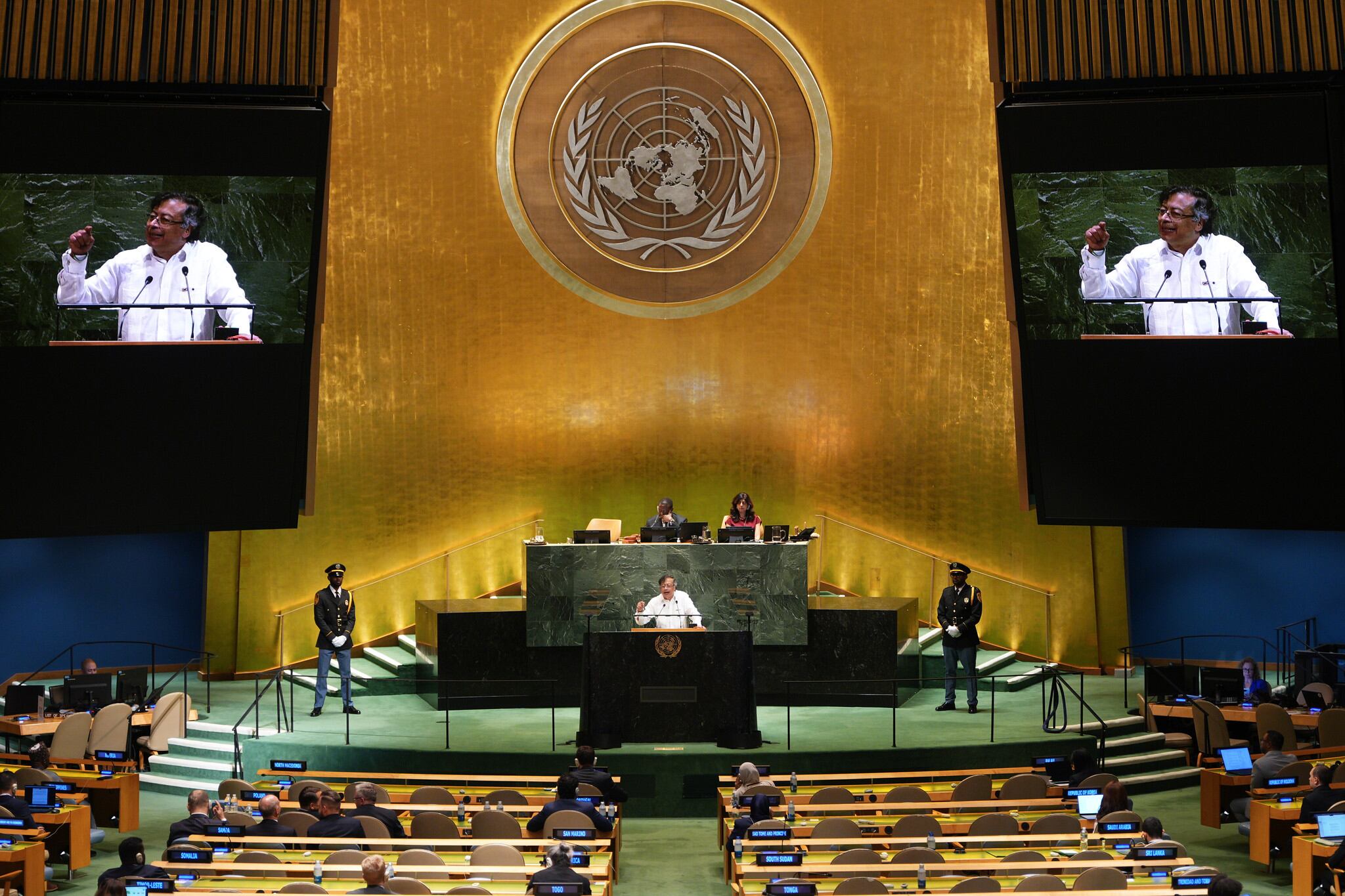 Gustavo Petro en la Asamblea General de la ONU. Foto: suministrada.