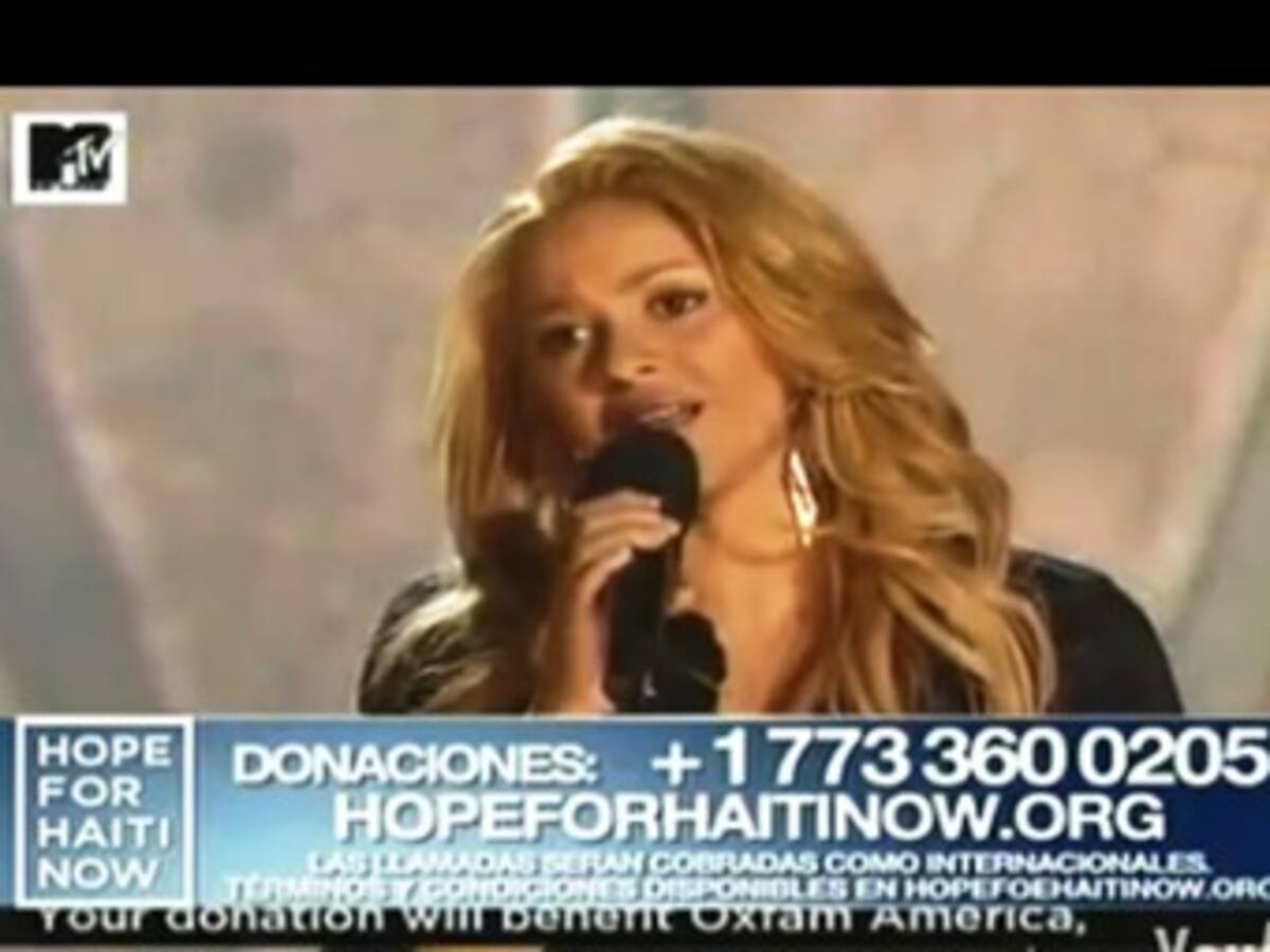 Actores y Cantantes en la Teletón por Haití