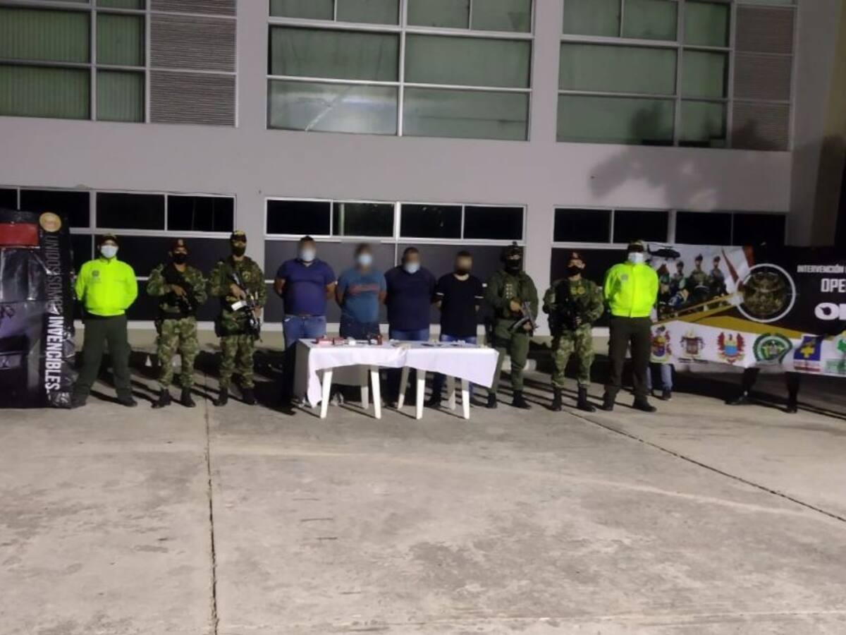 Capturan a seis presuntos integrantes del Grupo 'Los Pachencas'