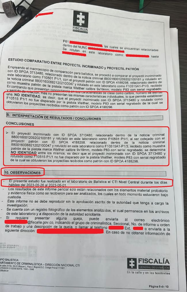 Caso Gnecco: Peritaje del CTI dice que arma incautada no es las misma utilizada en el crimen