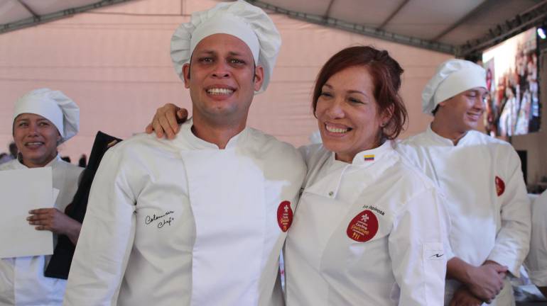 Radamés Alexander Ferreira Barros ganador del concurso Cocina Gourmet Colombiana del SENA. 