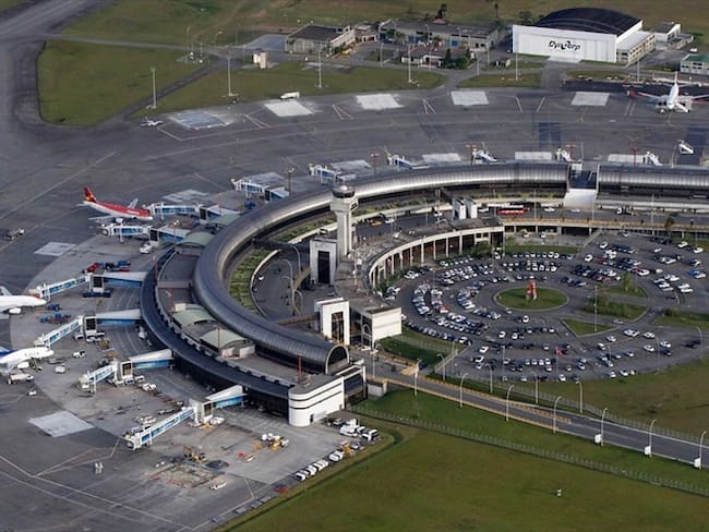 Vista aérea del Aeropuerto Internacional Jose María Cordova de Ríonegro. Foto: Colprensa.